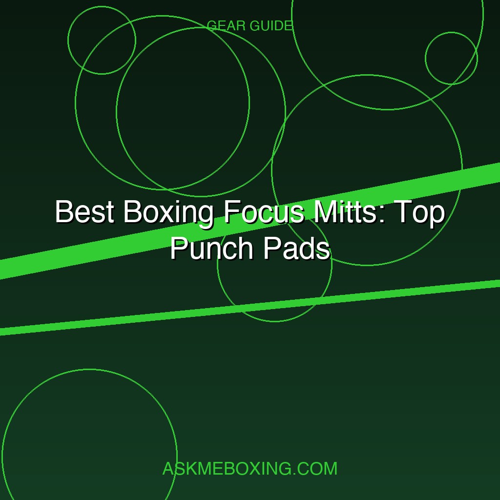 Best Boxing Focus Mitts