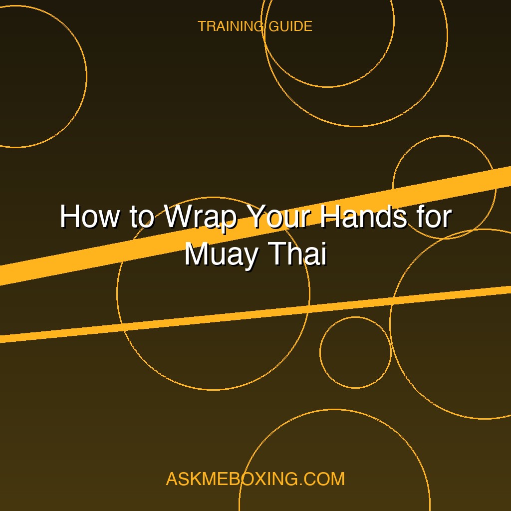 How To Wrap Hands Muay Thai