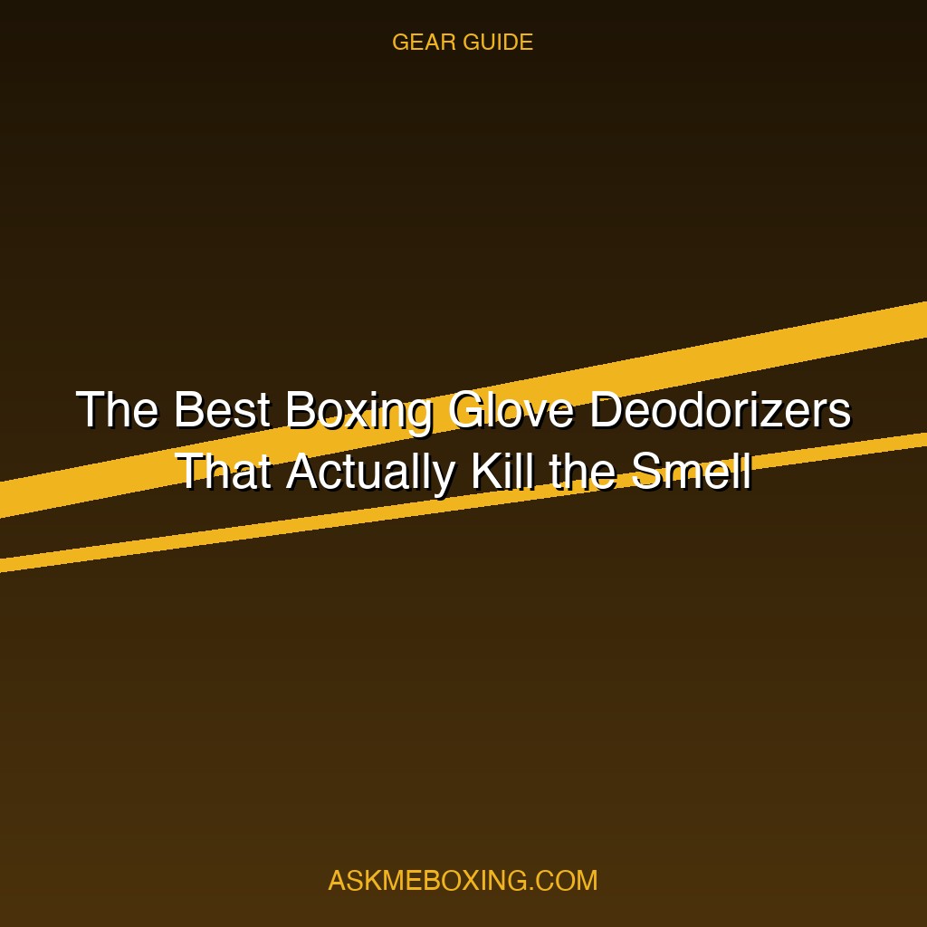 Best Boxing Glove Deodorizers