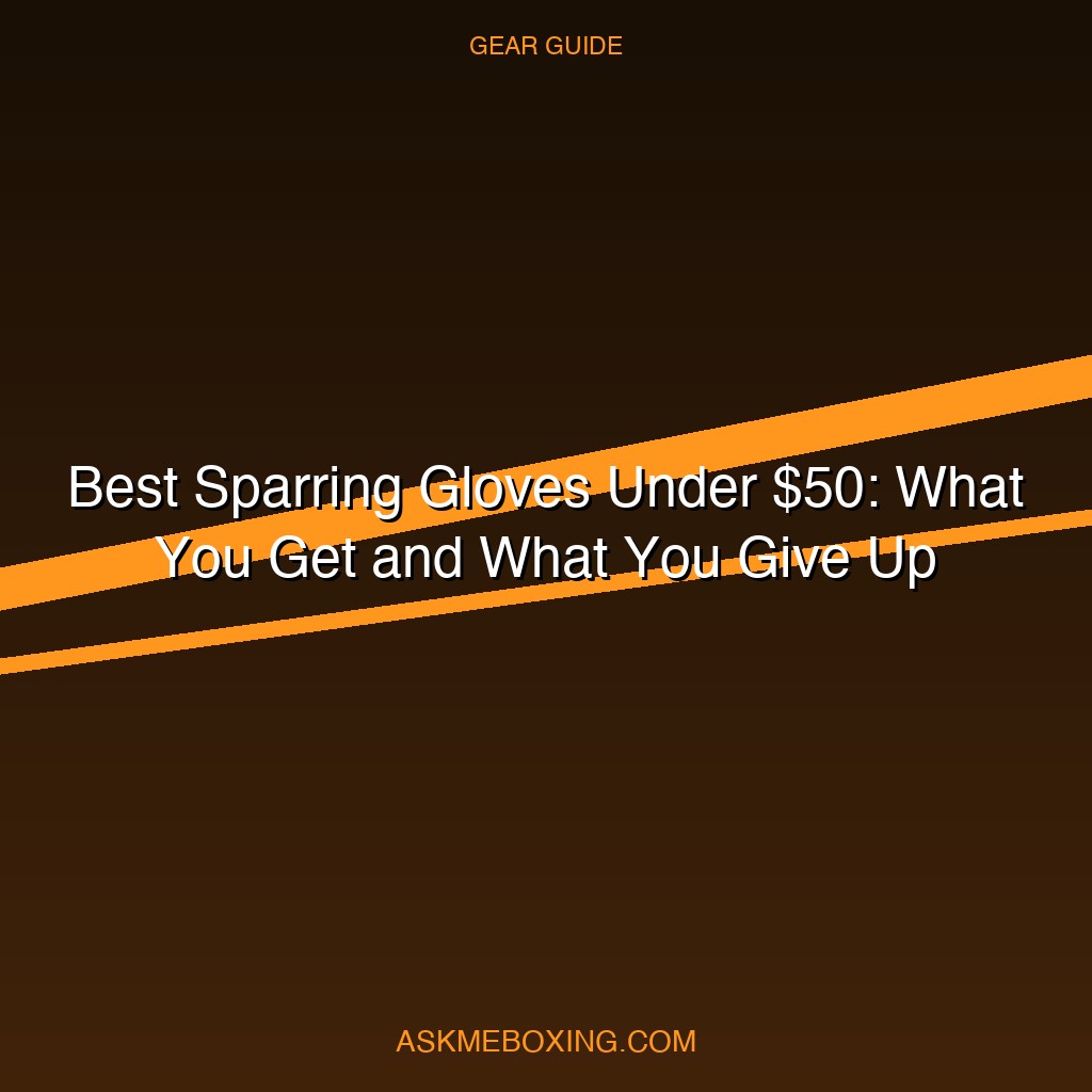 Best Sparring Gloves Under 50