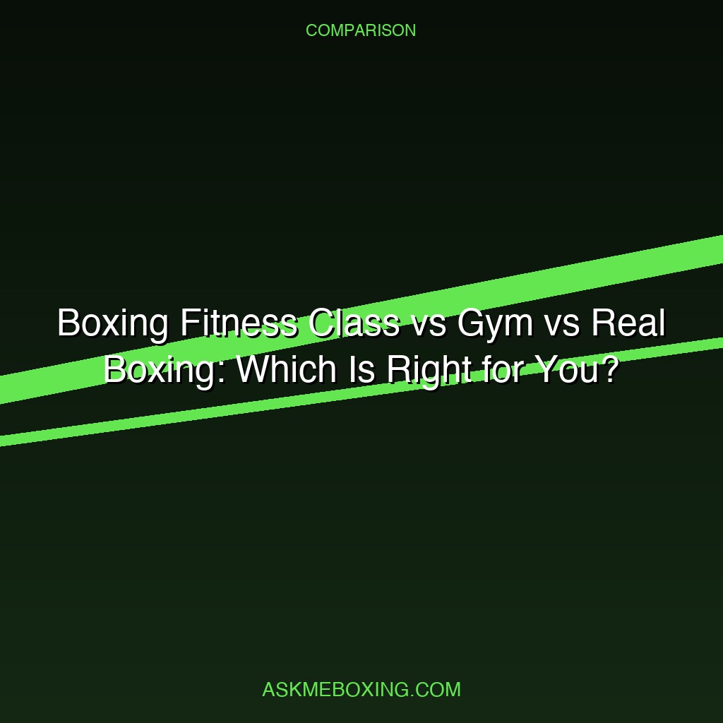 Boxing Fitness Vs Traditional Gym
