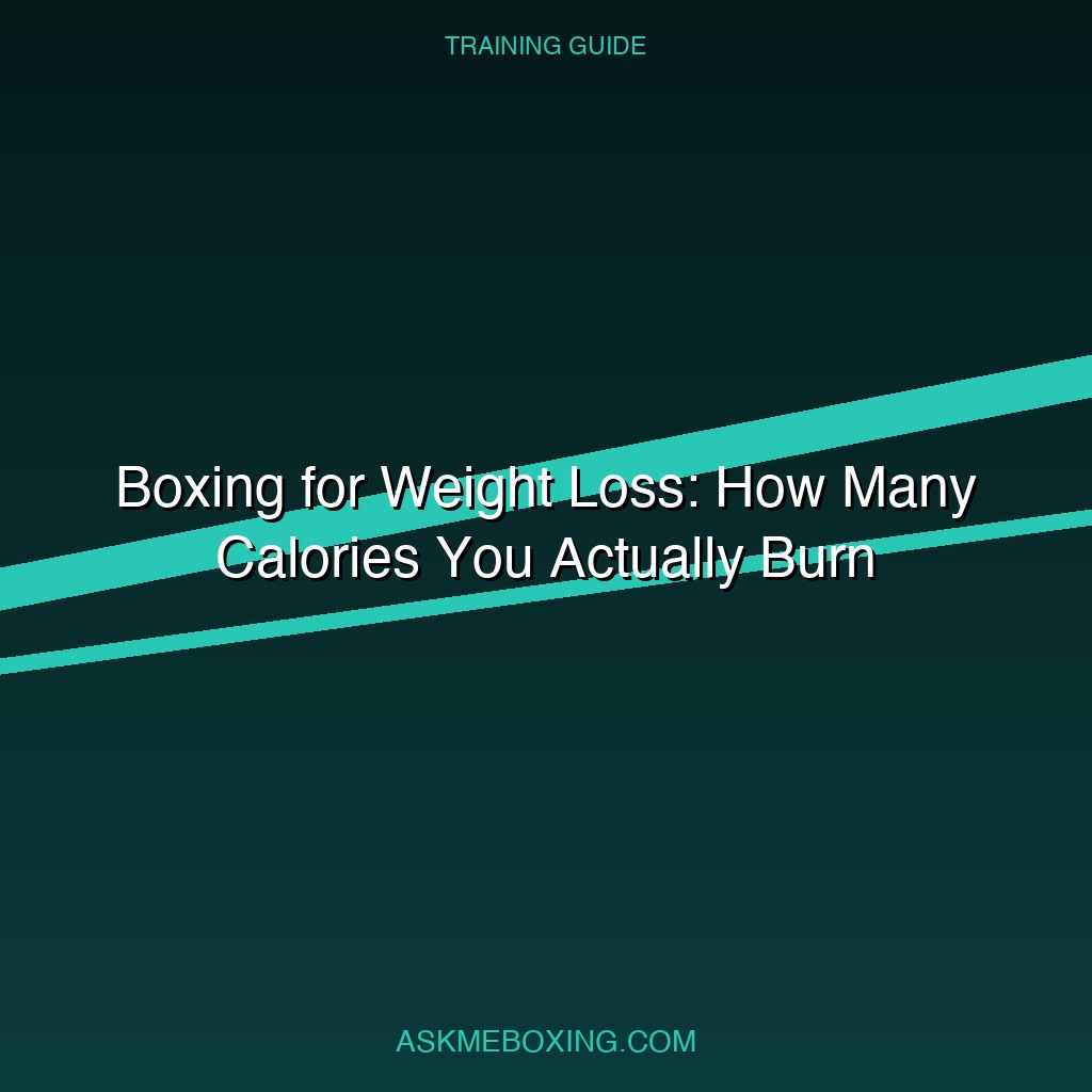 Boxing For Weight Loss