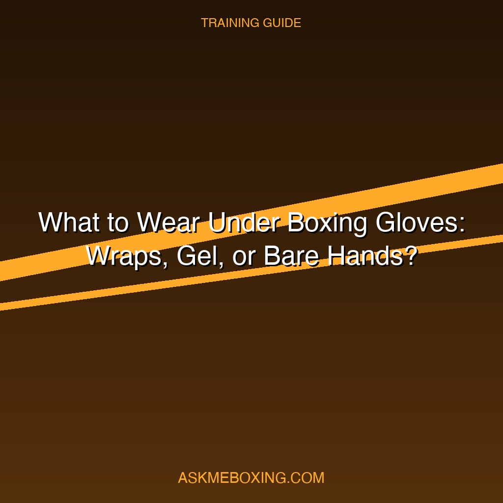 What To Wear Under Boxing Gloves